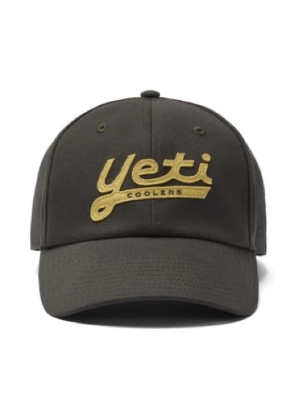 Yeti Black Cap with Gold 'Yeti' Script